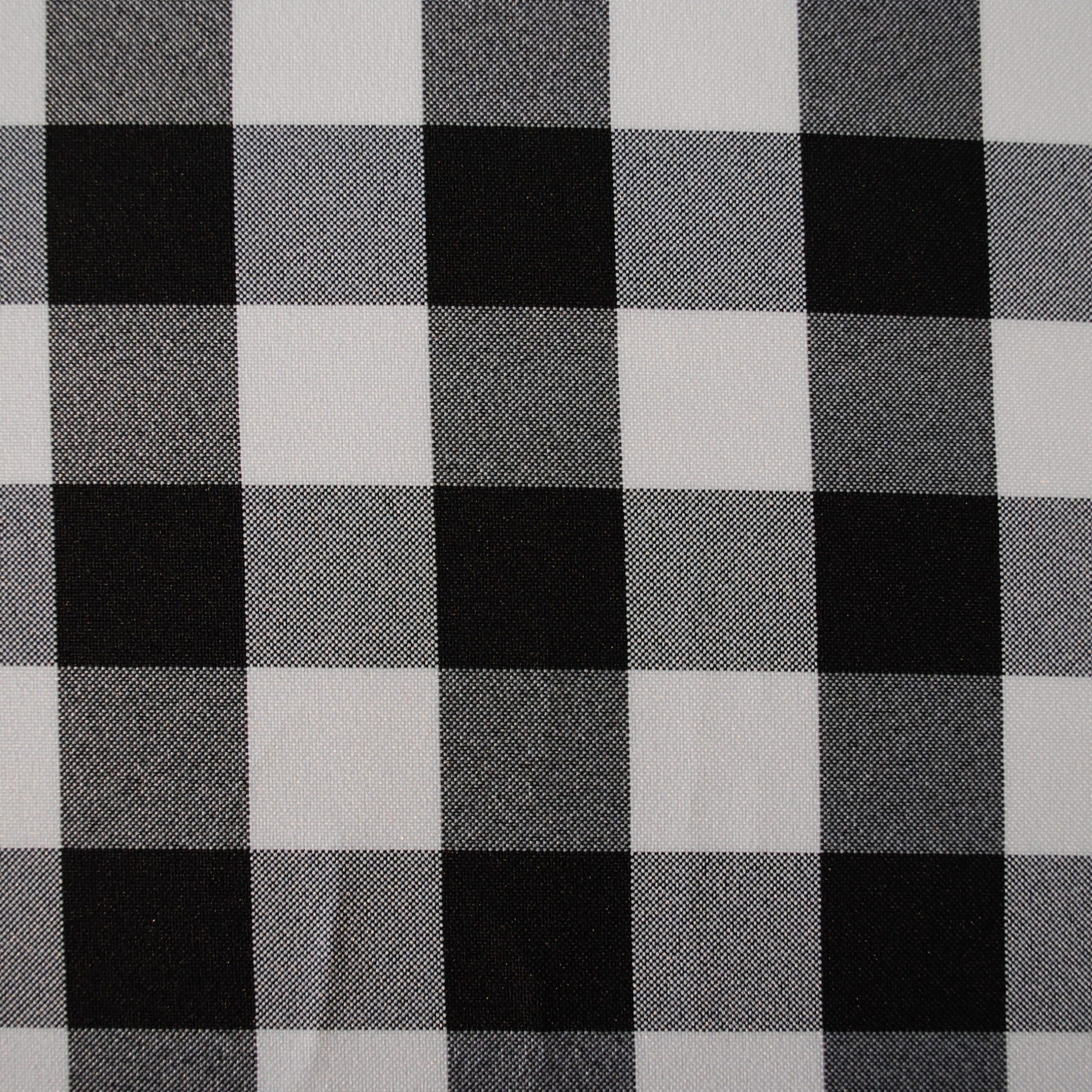 black and white check